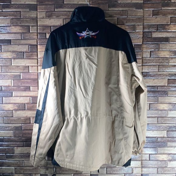 Unisex Vintage Cripple Creek PBR Winter Jacket Tan & Black Large - Picture 2 of 16